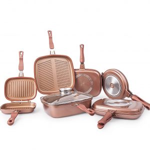 Die-Cast Double-Sided Fry Pan Set