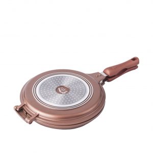 24cmDie-Cast Aluminum Double Fry Pan with Induction Base