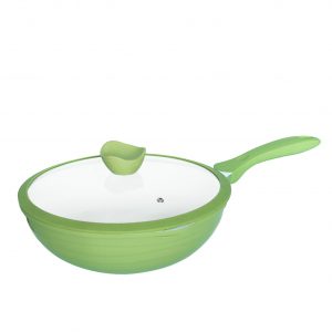 30cmDie-Cast Aluminum Wok with Induction Base