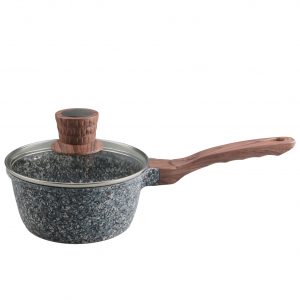 16-20cmDie-Cast Aluminum Saucepan with Granite Finish & Induction Base