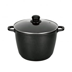 24cmDie-Cast Aluminum Stock Pot with Induction Base